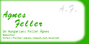 agnes feller business card